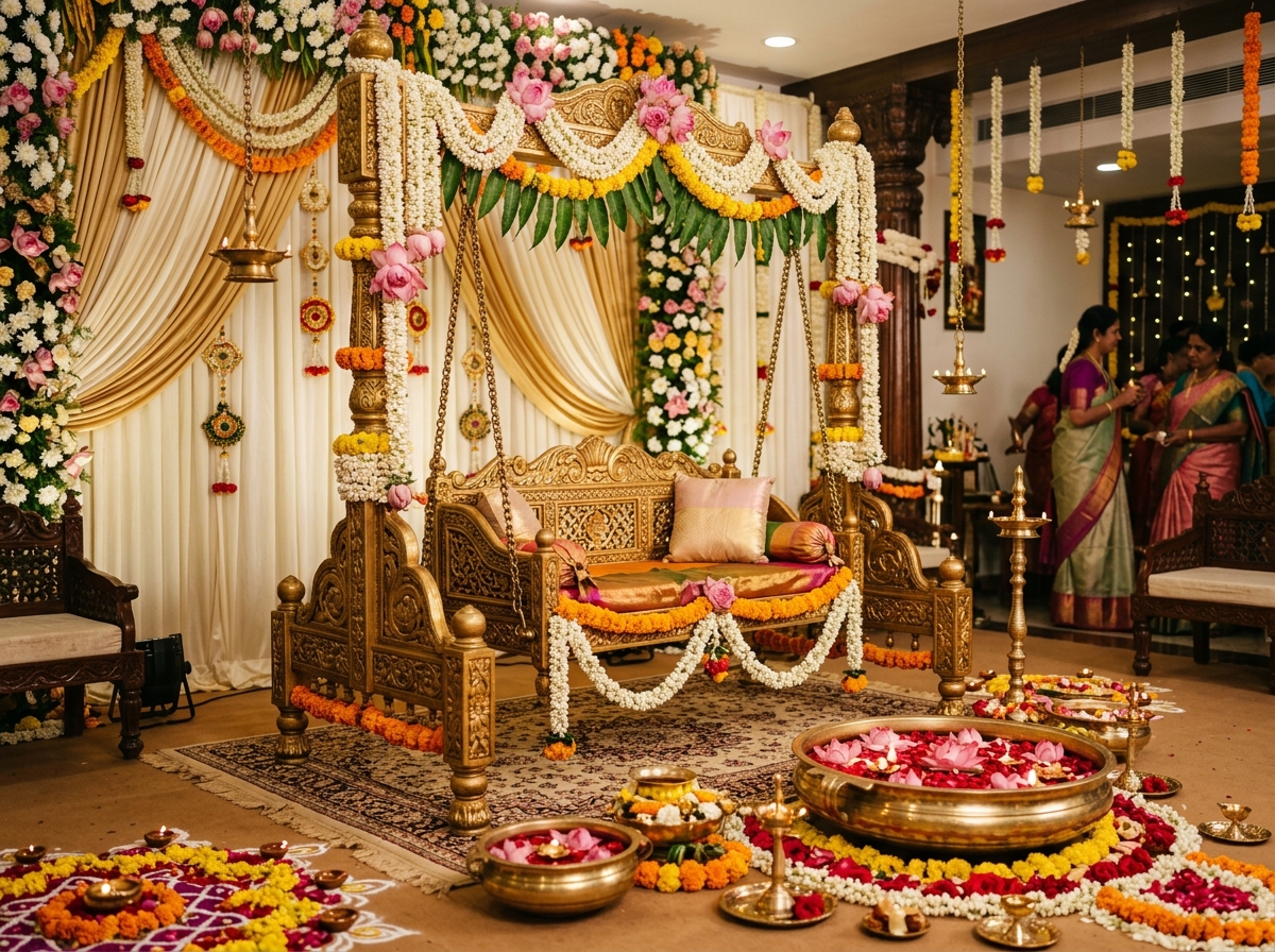Baby shower and Seemantham decoration Chennai